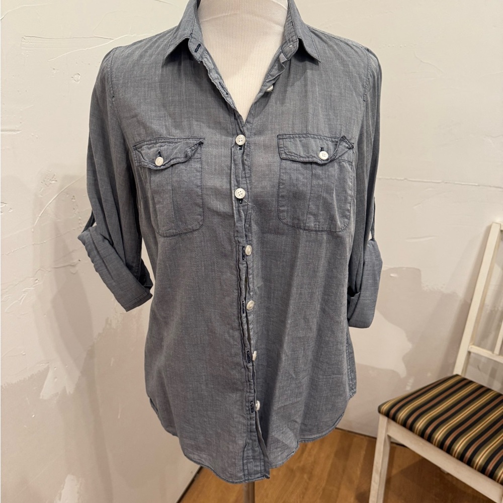 J. Crew Indigo Perfect Fit Shirt